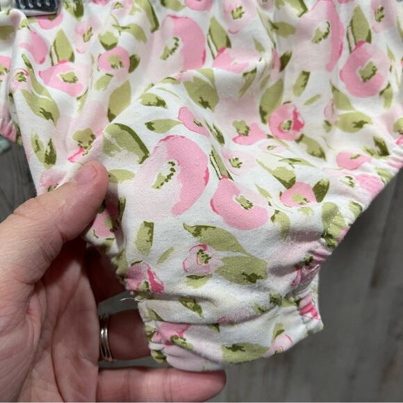 Sweethoney Pink Floral Swimsuit Bathing Suit Bottoms Side Tie - Picture 3 of 7